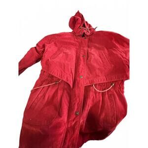 90s Wilsons Adventure Bound Red Leather Coat – XL